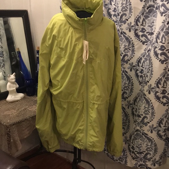 Fleece Lined Lime Green Spring Jacket - Picture 1 of 10